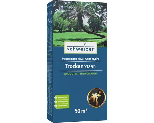 Eric Schweizer Rasensamen Mediterrana Royal Hydro Trockenrasen 50 m² 1,25 kg