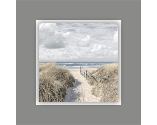 Metallbild Beach II 50x50 cm