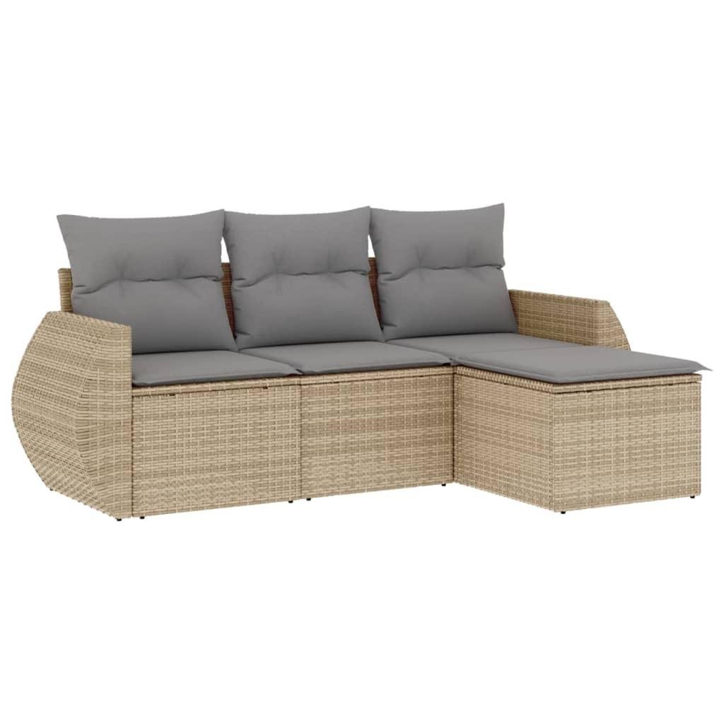 Garten sofagarnitur poly-rattan