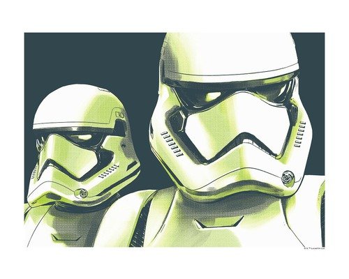Poster Star Wars Faces Stormtrooper 40x30 cm