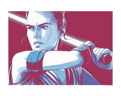 Poster Star Wars Faces Rey 40x30 cm