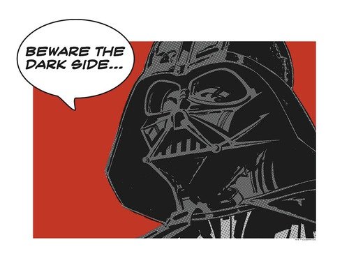Poster Star Wars Classic Comic Quote Vader 40x30 cm