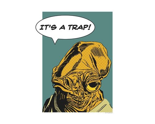 Poster Star Wars Classic Comic Quote Ackbar 30x40 cm