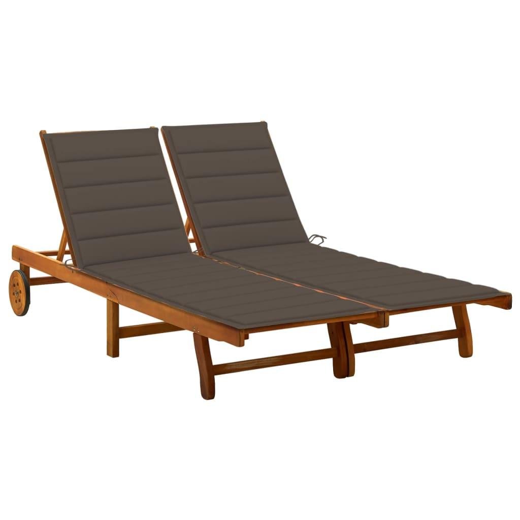 Sonnenliege akazienholz
