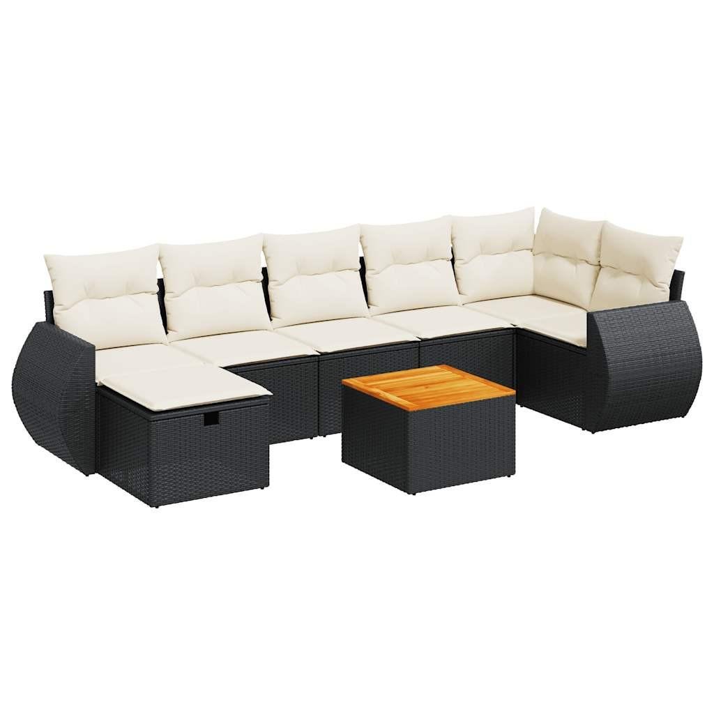 Gartensofa set poly-rattan