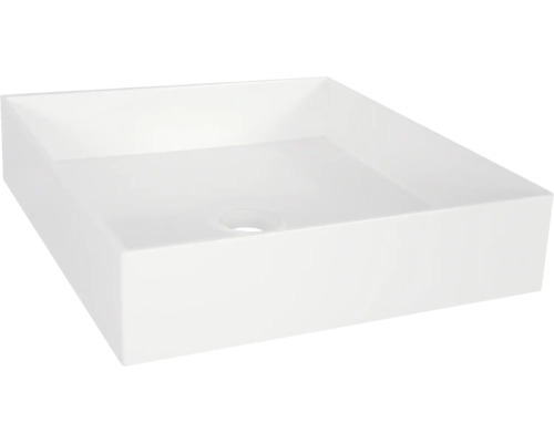 Differnz Aufsatzwaschbecken Jura 42 x 42 cm weiss glänzend 38.253.04