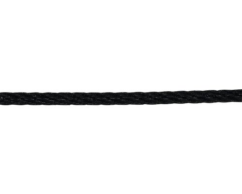 Pösamo Drahtseil 2 mm Stahl schwarz