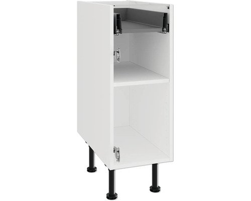PICCANTE Smart Unterschrankkorpus für 1 Drehtür und 1 Schubkasten BxTxH 30 x 55,5 x 87 cm SOFT WHITE Clickmontage "Nr. 16"