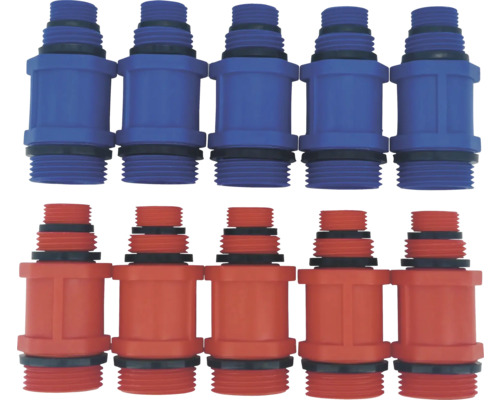 veporit Baustopfen Kunststoff 1/2 ", 3/8 " und 3/4 " Aussengewinde 10 Stück