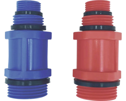 veporit Baustopfen Kunststoff 1/2 ", 3/8 " und 3/4 " Aussengewinde 2 Stück
