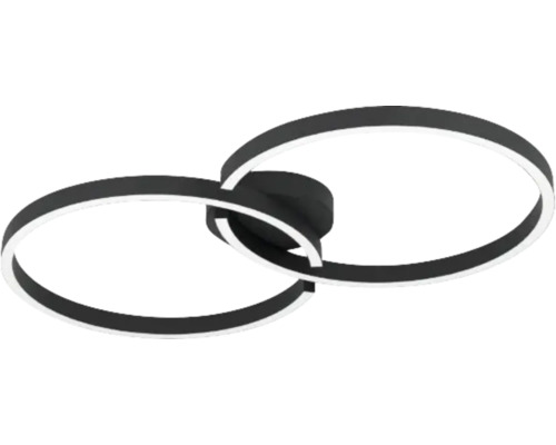 Deckenlampe LED 19,5 W L. 67.5 cm schwarz