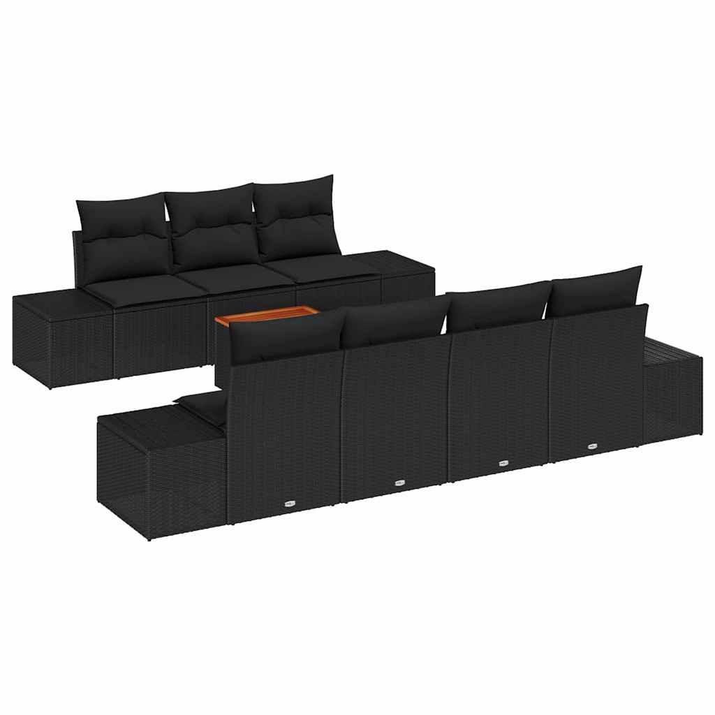 Garten-sofa poly-rattan