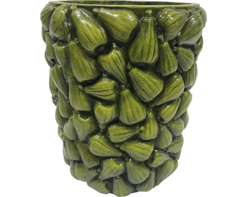 Blumentopf Melone Keramik grün Ø 20 cm H 25 cm