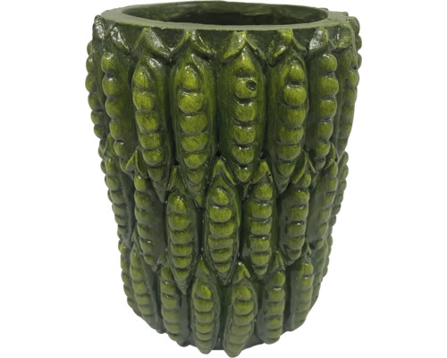 Blumentopf Bohne Keramik grün Ø 18 cm H 23 cm