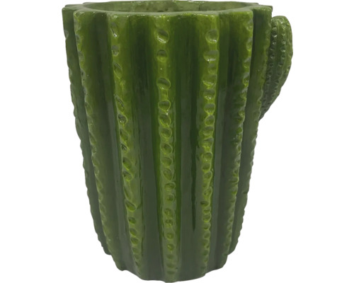Blumentopf Kaktus Keramik grün Ø 18 cm H 25 cm