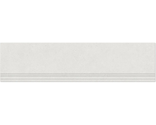 Feinsteinzeug Treppenstufe Alpen weiss matt BxLxS 29,8 cm x 120 cm x 0,9 cm