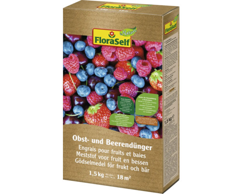 Obstdünger & Beerendünger FloraSelf Nature 1,5 kg für ca.18 m² organischer Dünger