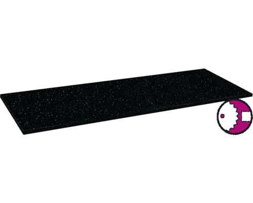 PICCANTE Küchenarbeitsplatte A300 Sirius Black 4100 x 635 x 38 mm (Zuschnitt online reservierbar)