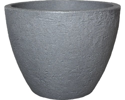 Pflanztopf geli Stone Kunststoff Ø 50 cm H 38 cm grau
