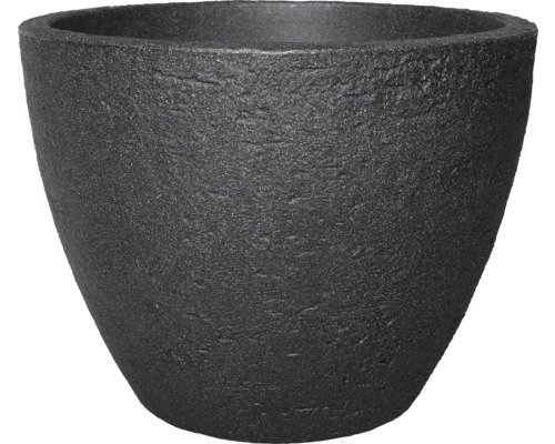 Pflanztopf geli Stone Kunststoff Ø 50 cm H 38 cm anthrazit