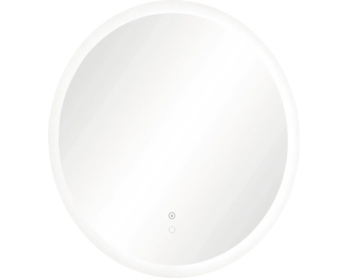 LED Badspiegel Möbelpartner Mona Ø 75 cm