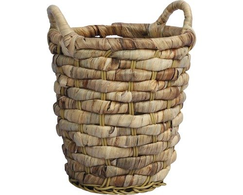 Pflanzkorb Wasserhyazinthe Ø 30 H 32 cm braun