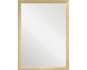 Wandspiegel Kunststoff Holzoptik geriffelt 50x70 cm