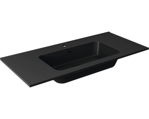 FACKELMANN Möbelwaschtisch VITA 1010 x 465 mm schwarz matt 77501