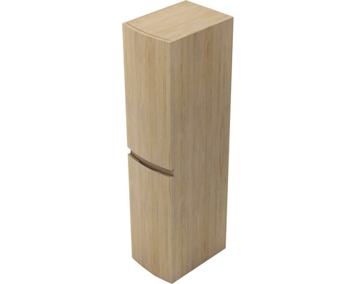 Hochschrank Baden Haus Vague BxHxT 30x130x38 cm tabak eiche