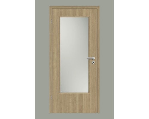 Pertura Zimmertür Yori CPL Sonneneiche aufrecht 73,5x198,5 cm Links mit Lichtausschnitt G3 (ohne Glas)
