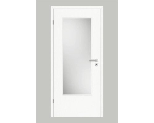 Pertura Zimmertür Yori CPL Masera Weiss aufrecht 73,5x198,5 cm Links mit Lichtausschnitt G3 (ohne Glas)