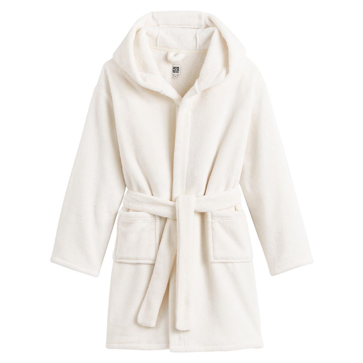 Kuscheliger Fleece-Morgenrock mit Kapuze
