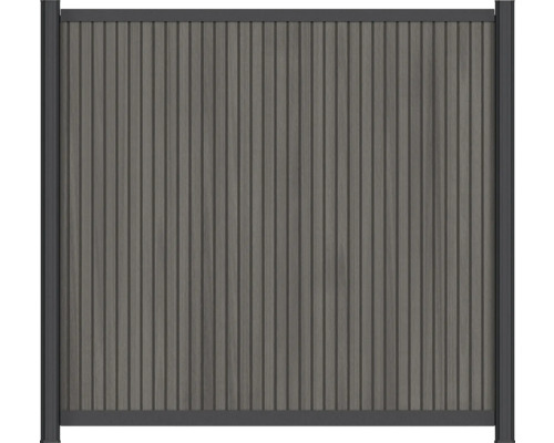 Zaunset Konsta WPC Verto Rhombus ohne Pfosten 186,5 x 180 cm grau