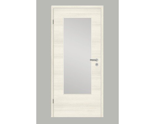 Pertura Zimmertür Yori CPL Berglärche quer 73,5x198,5 cm Links mit Lichtausschnitt G3 (ohne Glas)