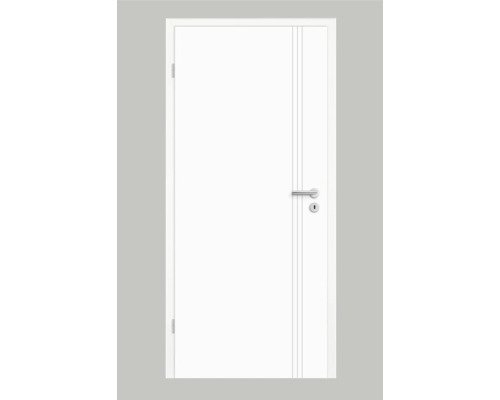 Pertura Zimmertür Tilda 16 Design weiss lackiert (ähnlich RAL 9003) 61,0x198,5 cm Links