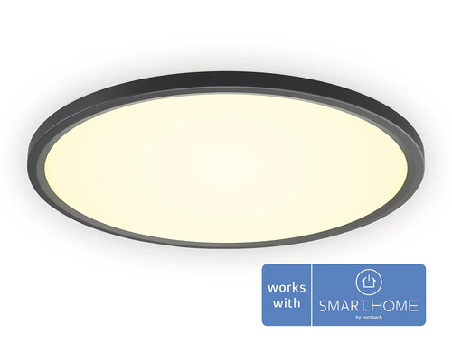 Philips Hue Deckenlampe WA Tento rund D. 42 cm schwarz