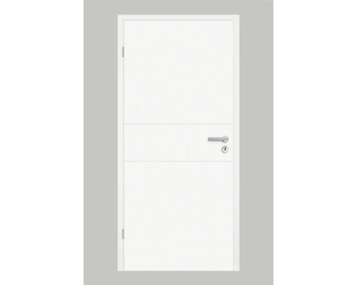 Pertura Zimmertür Perla 09 weiss lackiert 61,0x198,5 cm Links
