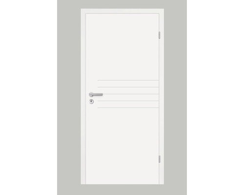 Pertura Zimmertür Perla 06 weiss lackiert (ähnlich RAL 9010) 61,0x198,5 Links