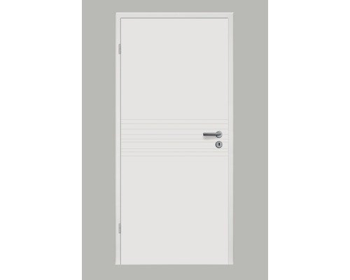 Pertura Zimmertür Linum 09 weiss lackiert (ähnlich RAL 9010) 73,5x198,5 cm Links