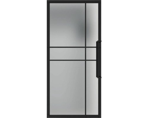 Pertura Zimmertür Komplettset Jarn 06 Satin 783x2015 mm Links inkl.Profilrahmen,Griff-Set