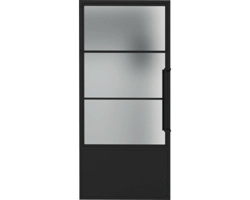 Pertura Zimmertür Komplettset Jarn 04 Satin 783x2015 mm Links inkl.Profilrahmen,Griff-Set