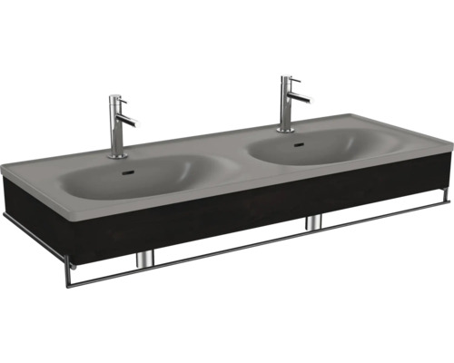 Doppelwaschbecken mit Blende VitrA Equal BxHxT 132.5x20x52 cm Frontfarbe ulme 66065