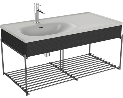 Waschbecken mit Ablagegitter VitrA Equal BxHxT 102.5x46.7x52 cm Frontfarbe ulme 66061