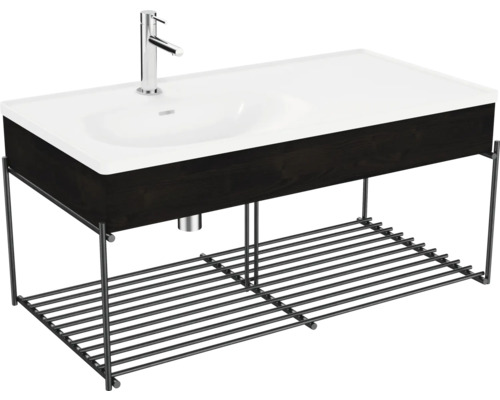 Waschbecken mit Ablagegitter VitrA Equal BxHxT 102.5x46.5x52 cm Frontfarbe ulme 64092