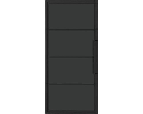 Pertura Zimmertür Komplettset Jarn 02 Black 783x2015 mm Links inkl.Profilrahmen,Griff-Set