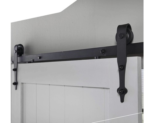 Intersteel Schiebetürsystem 200 cm Classic schwarz