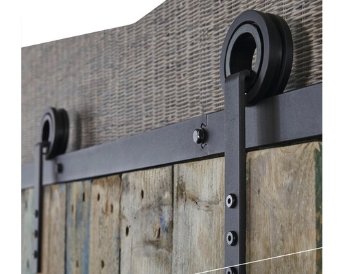 Intersteel Schiebetürsystem 200 cm Modern schwarz