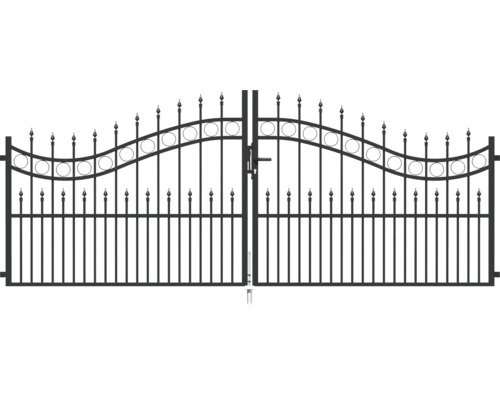 Doppeltor ALBERTS Bordeaux 337 x 100 cm anthrazit