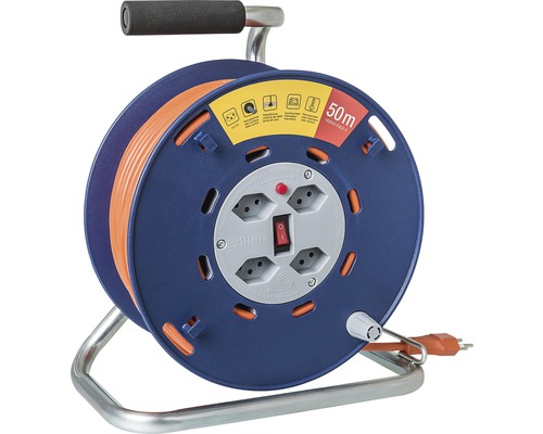 Kabelrolle Stero Loop 4xT13 blau grau 50 m