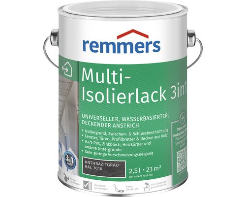 Remmers Multi Isolierlack Ral 7016 anthrazitgrau 2,5 L